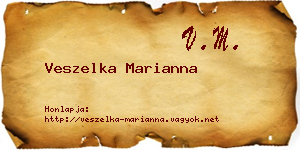 Veszelka Marianna névjegykártya